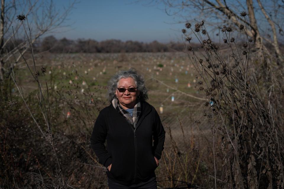 Lilia Lomelí-Gil stands at Grayson Riverbend Preserve.