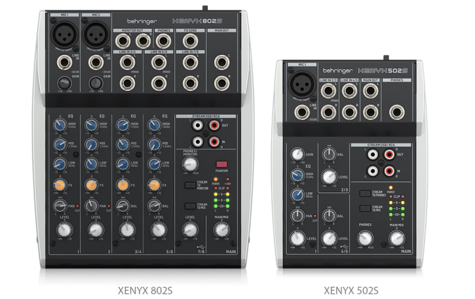 Behringer's latest XENYX mixers