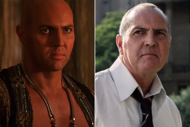 <p>NBCUniversal; Netflix / Courtesy Everett</p> Arnold Vosloo in 1999's 'The Mummy' and in 2022