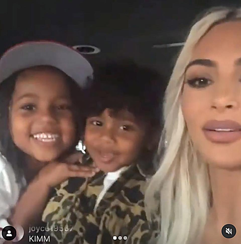 Kim Kardashian Introduces Instagram Live to Her Sons Saint and Psalm: 'Say Hi'