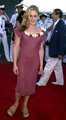 Premiere: Catherine Kellner aboard the USS John C. Stennis at the Honolulu, Hawaii premiere of Touchstone Pictures' Pearl Harbor - 5/21/2001 Photo: Steve Granitz/Wireimage.com