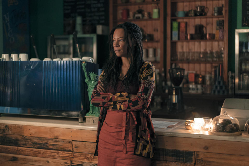 Nina Sosanya in Good Omens (Prime Video)