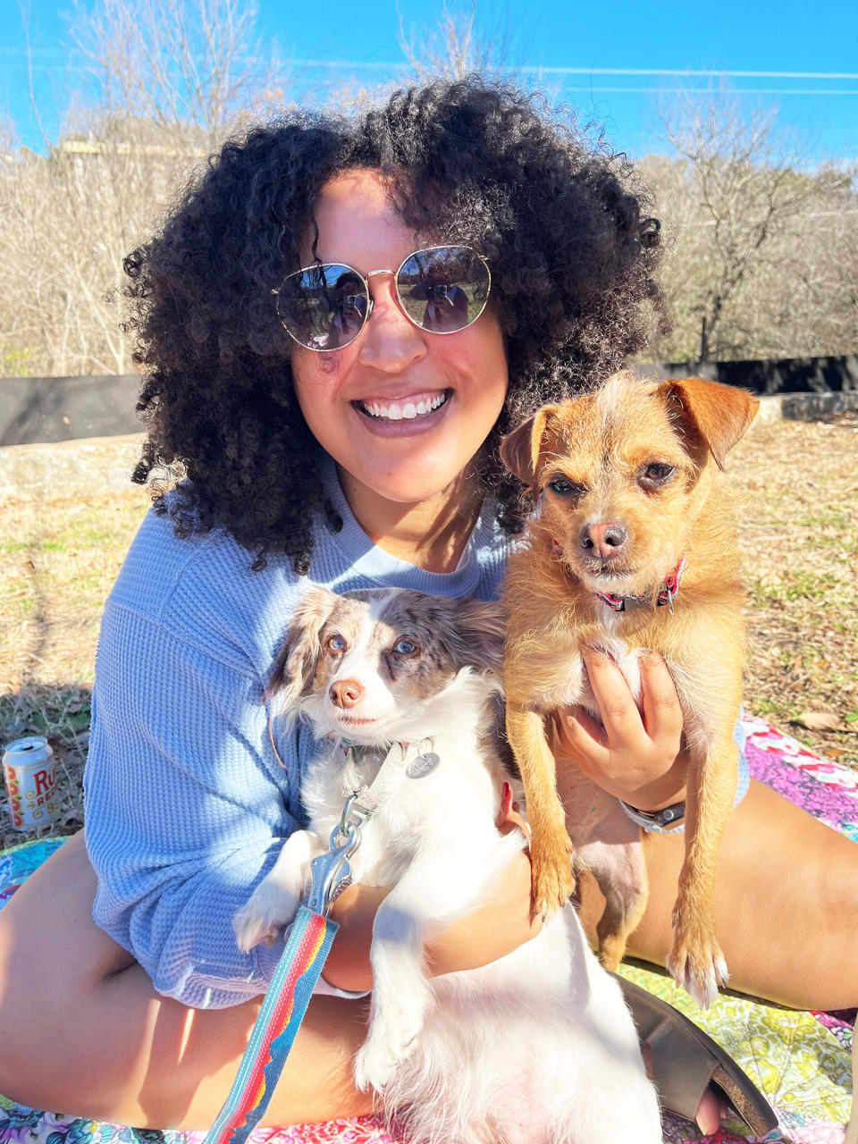 Maggie from Austin with her dogs