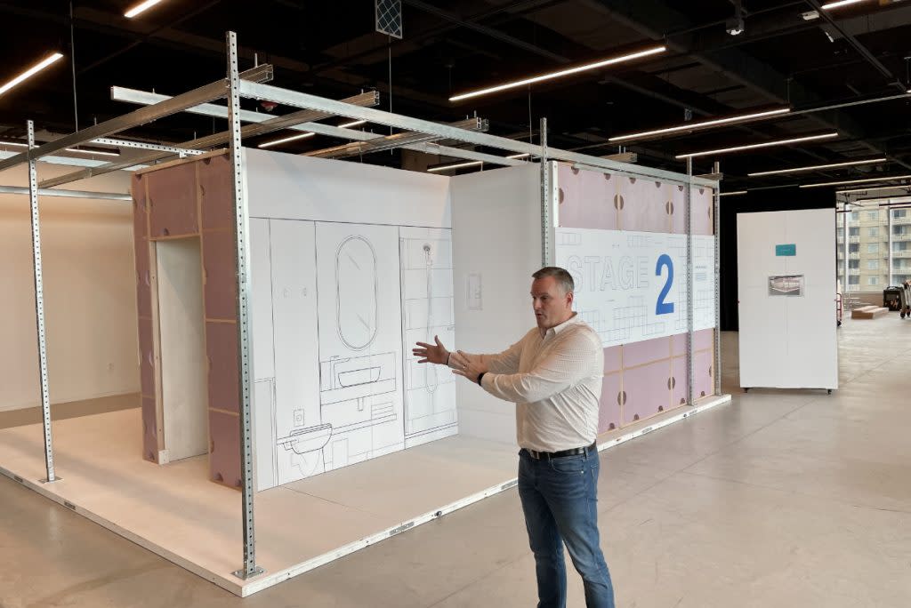 Marriott International's Design Lab on the fourth floor of its corporate headquarters, overseen by Jeff Voris, senior vice president, global design strategies (shown). Source: Sean O'Neill / Skift.