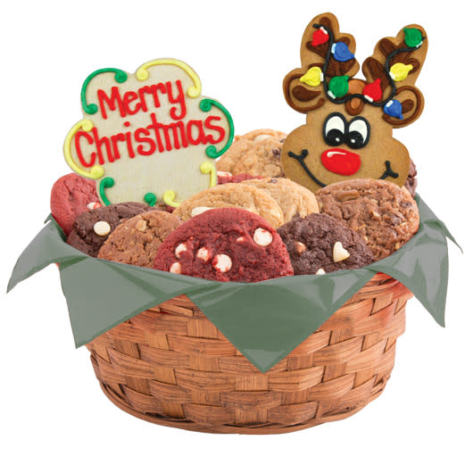 Cookies by Design Christmas Reindeer Roundup Cookie Basket