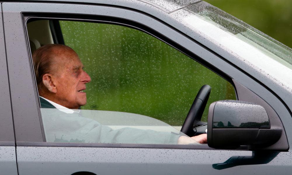 Prince Philip at the wheel