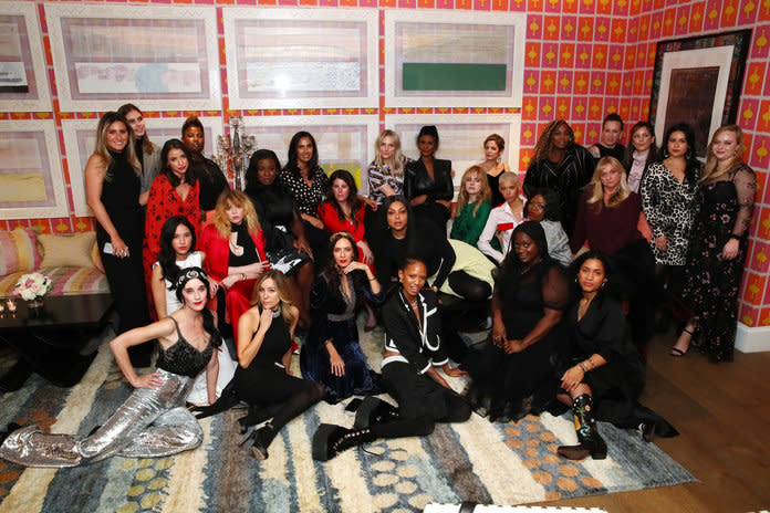NEW YORK, NEW YORK - FEBRUARY 02: Dinner guests pose after the InStyle Badass Women Dinner Hosted By Taraji P. Henson And Laura Brown on February 02, 2019 in New York City. (Photo by Astrid Stawiarz/Getty Images for InStyle Magazine) | Astrid Stawiarz/Getty Images