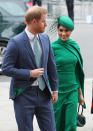 The Duke and Duchess of Sussex arrive at the Commonwealth Service at Westminster Abbey, London on Commonwealth Day. The service is the Duke and Duchess of Sussex's final official engagement before they quit royal life.