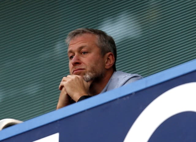 Chelsea owner Roman Abramovich, seen here at Stamford Bridge, was in attendance on Wednesday 