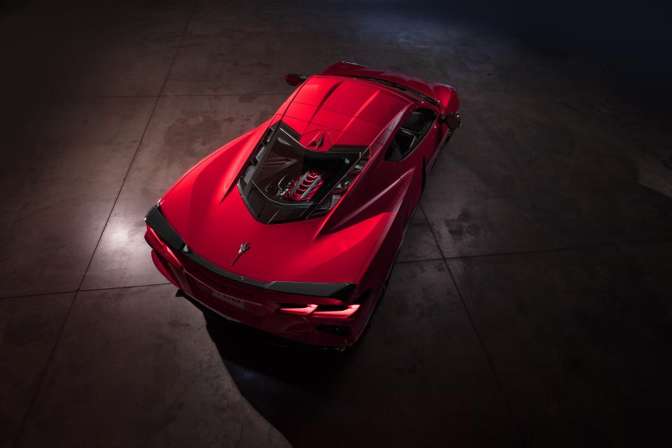 The 2020 Chevrolet Corvette Stingray will feature an engine in the rear.