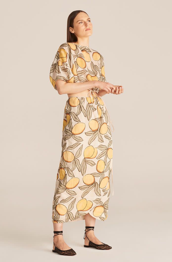 7) Lemon Tree Tulip Wrap Skirt