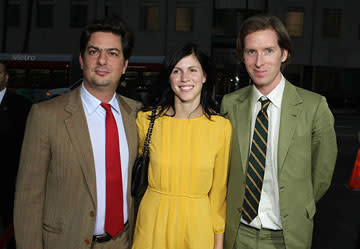 Roman Coppola , Jennifer Furches and director Wes Anderson at the Los Angeles premiere of Fox Searchlight's The Darjeeling Limited