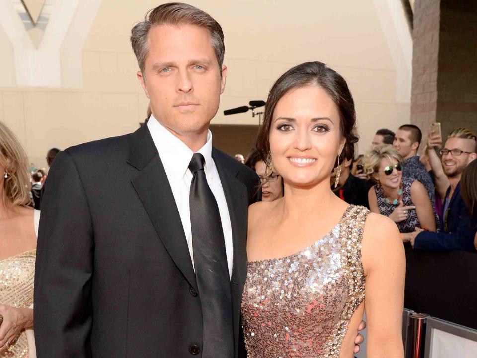 <p>Kevin Mazur/BMA2015/WireImage</p> Scott Sveslosky and Danica McKellar attend the 2015 Billboard Music Awards on May 17, 2015 in Las Vegas, Nevada. 