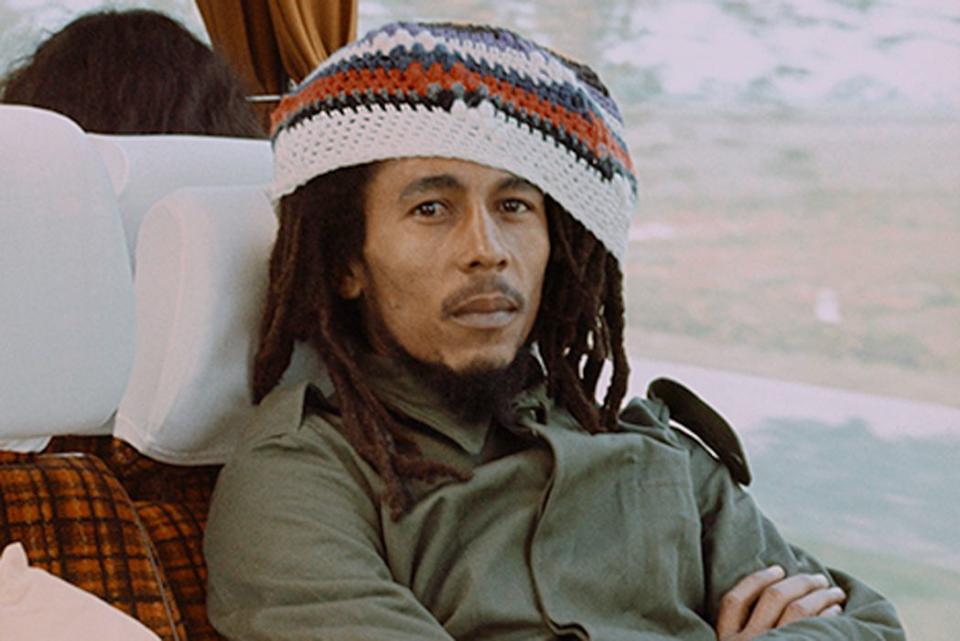 <p>Kate Simon</p> Bob Marley on his tour bus in Europe 1977