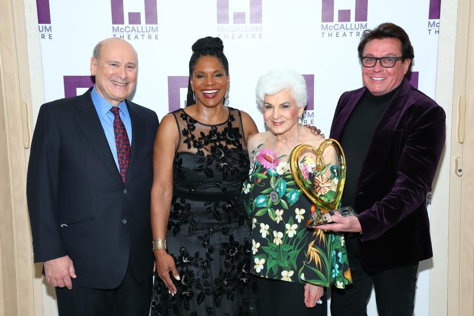 Mitch Gershenfeld, Audra McDonald, Rebecca Benaroya and Garry Kief pose at the McCallum Theatre's annual gala on Dec. 6, 2023.