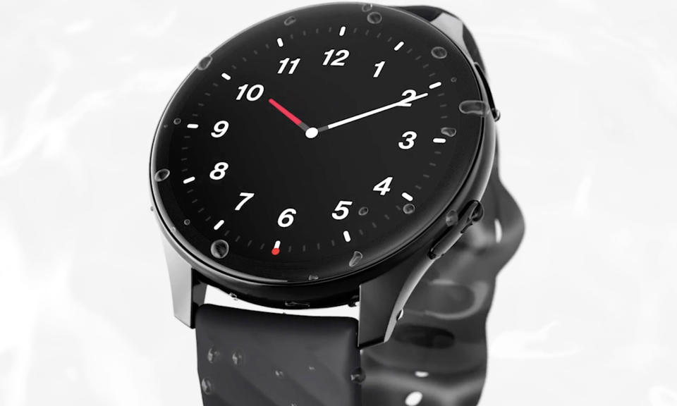 <p>Various press images showing people wearing the OnePlus Watch.</p>
