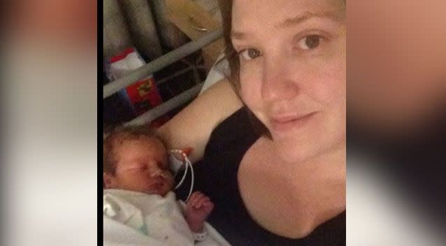 In June 2016, when she was 35 weeks pregnant, Mrs Booth said her son stopped moving. Photo: Supplied