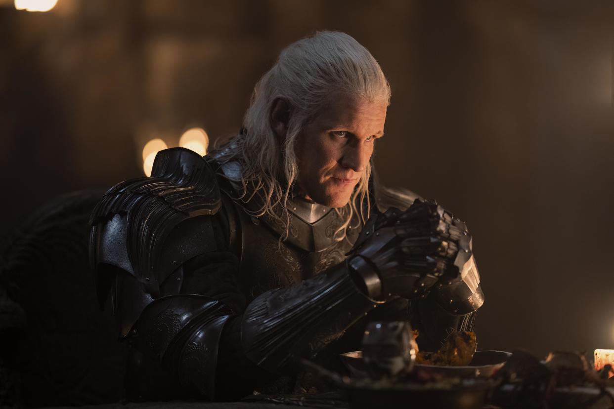 Matt Smith as Prince Daemon Targaryen in House of the Dragon S2. (Sky/HBO)