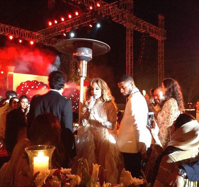 Sanjay Hinduja married Anu Mahtani on Feb. 6 in India. Jennifer Lopez flew out for the occasion. 