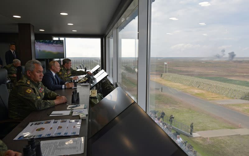 Russian President Putin observes "Zapad-2021" military exercise in Nizhny Novgorod Region