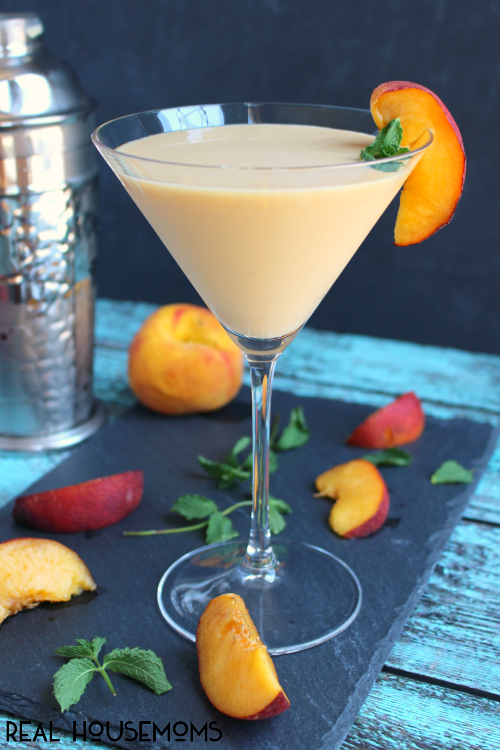 Peaches and Cream Martini