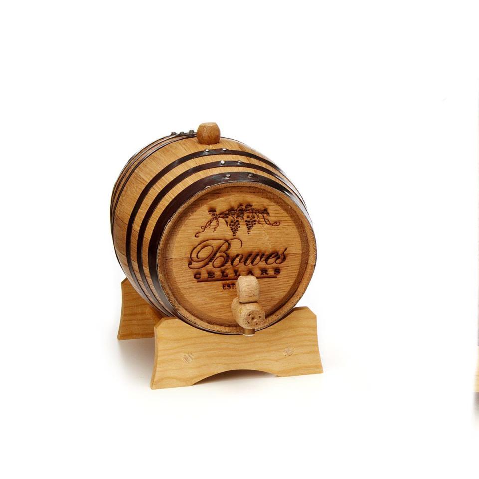 23) Personalized Wine Barrel