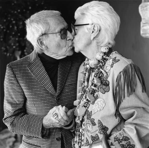 iris apfel with her late husband carl