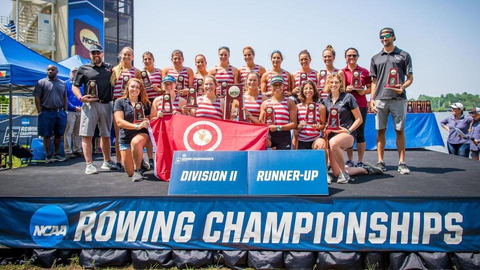 The Florida Tech women's rowing team finished second at the 2019 NCAA Division II rowing championship in Indianapolis.