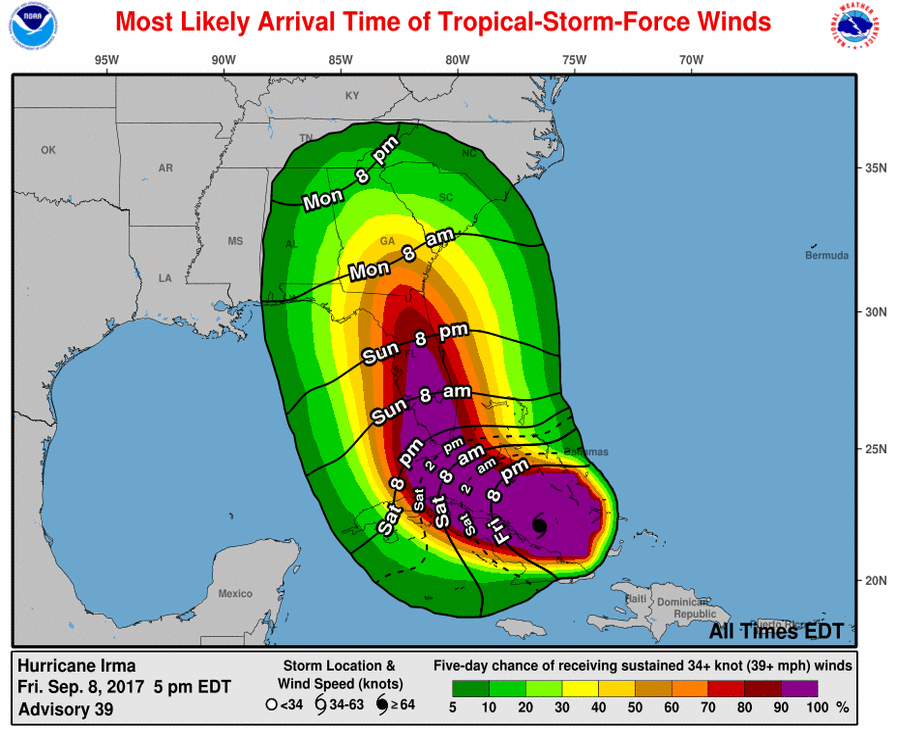 tropical storm winds