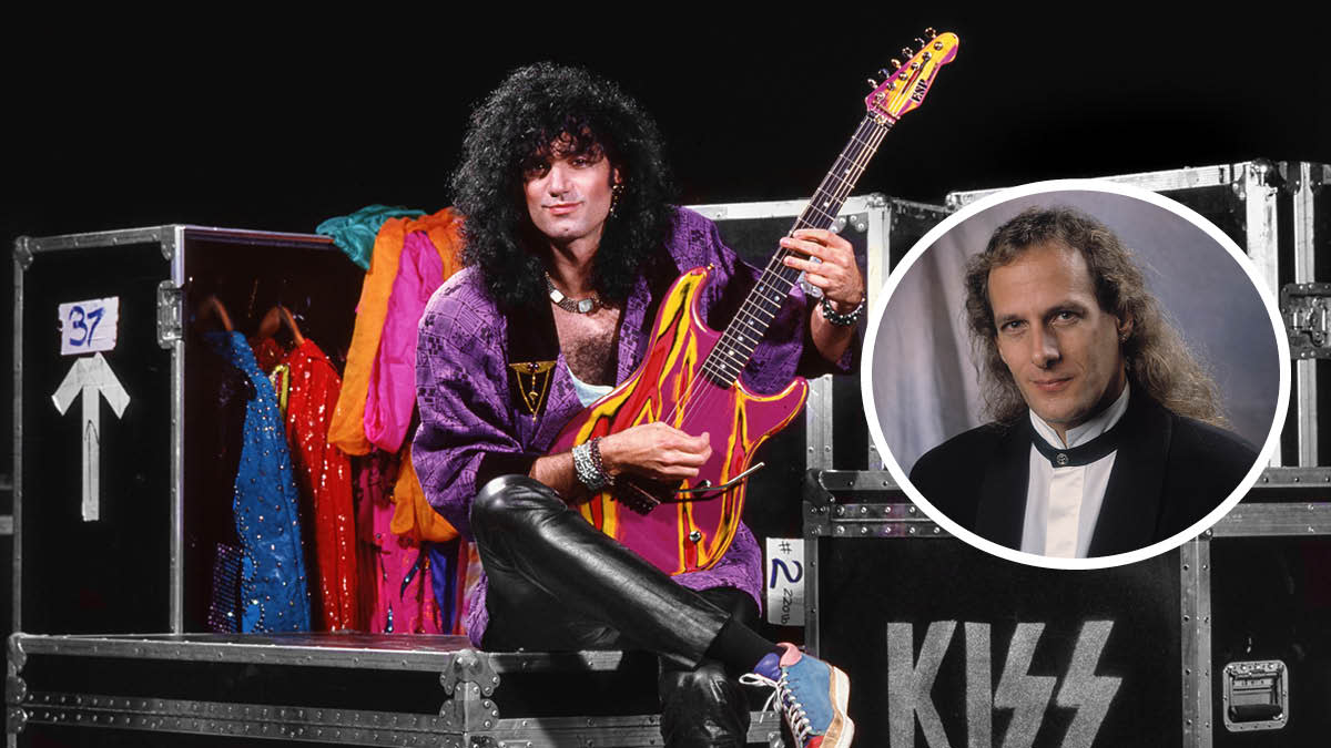  Bruce Kulick (left) and Michael Bolton 