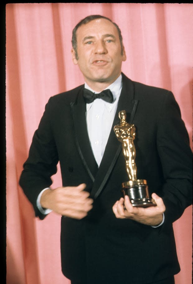 Mel Brooks at the <a href="https://parade.com/movies/oscars-2023-academy-awards" rel="nofollow noopener" target="_blank" data-ylk="slk:Oscars;elm:context_link;itc:0;sec:content-canvas" class="link ">Oscars</a> on <a href="https://parade.com/1360954/jessicasager/april-holidays-observances/" rel="nofollow noopener" target="_blank" data-ylk="slk:April;elm:context_link;itc:0;sec:content-canvas" class="link ">April</a> 14, 1969<p><a href="https://www.gettyimages.com/detail/462246514" rel="nofollow noopener" target="_blank" data-ylk="slk:ABC Photo Archives/Getty Images;elm:context_link;itc:0;sec:content-canvas" class="link ">ABC Photo Archives/Getty Images</a></p>