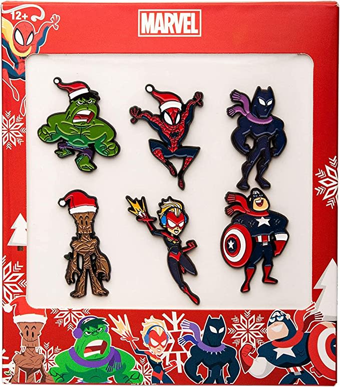 Amazon Early Access Sale, Marvel Studios Holiday Avengers Stocking Stuffer Pin Set 