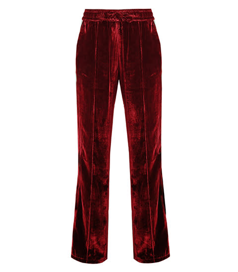 <p><strong>Serena Bute</strong> pants, $375, matchesfashion.com</p><p><a rel="nofollow noopener" href="https://www.matchesfashion.com/us/products/Serena-Bute-Contrast-striped-wide-leg-velvet-trousers--1174405" target="_blank" data-ylk="slk:BUY NOW;elm:context_link;itc:0;sec:content-canvas" class="link ">BUY NOW</a><br></p>