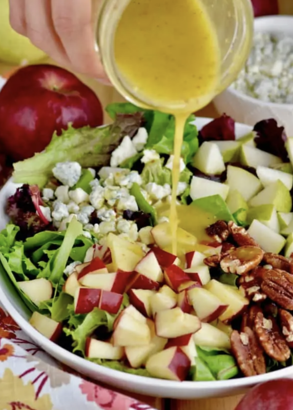 <p>Simple Joy</p><p>This fall salad with apples and pecans is perfect for fall.</p><p><strong>Get the recipe: <a href="https://www.simplejoy.com/apple-pecan-fall-salad/" rel="nofollow noopener" target="_blank" data-ylk="slk:Apple Pecan Fall Salad;elm:context_link;itc:0;sec:content-canvas" class="link ">Apple Pecan Fall Salad</a></strong></p>