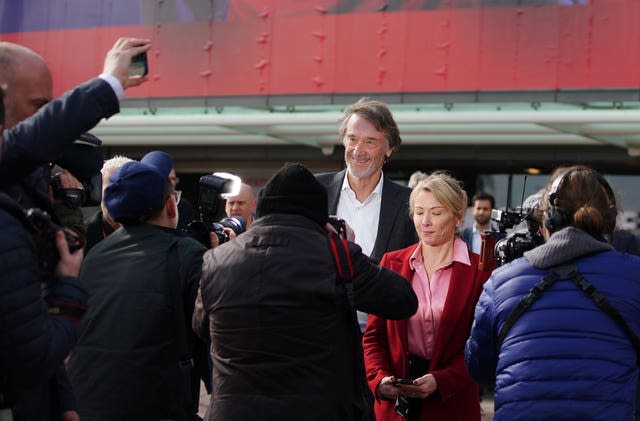 Ratcliffe pictured on a visit to Old Trafford in March