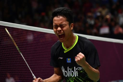 Indonesian shuttler Anthony Sinisuka Ginting beat defending champion Anders Antonsen to claim the Indonesia Masters title