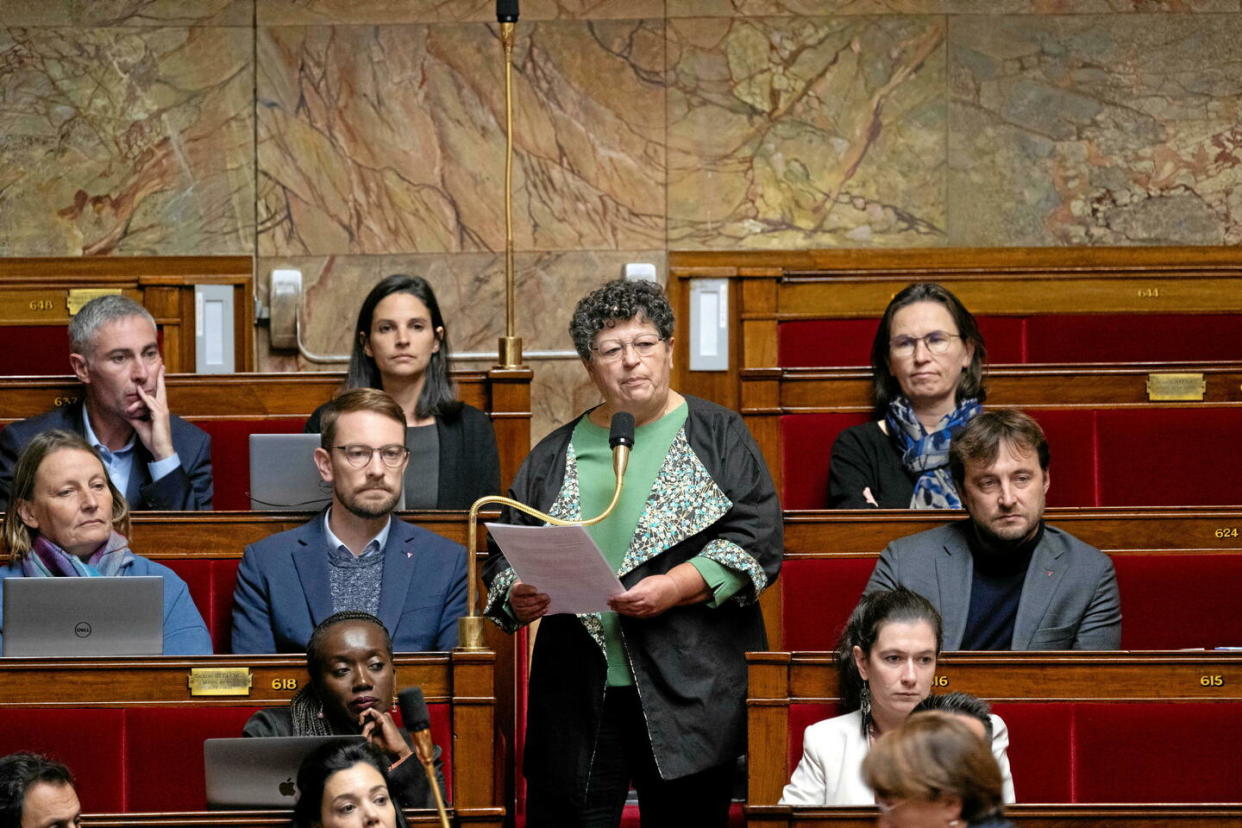 Catherine Couturier a été élue députée en 2022 pour la première fois sous l’étiquette de La France insoumise.  - Credit:Jacques Witt/Sipa