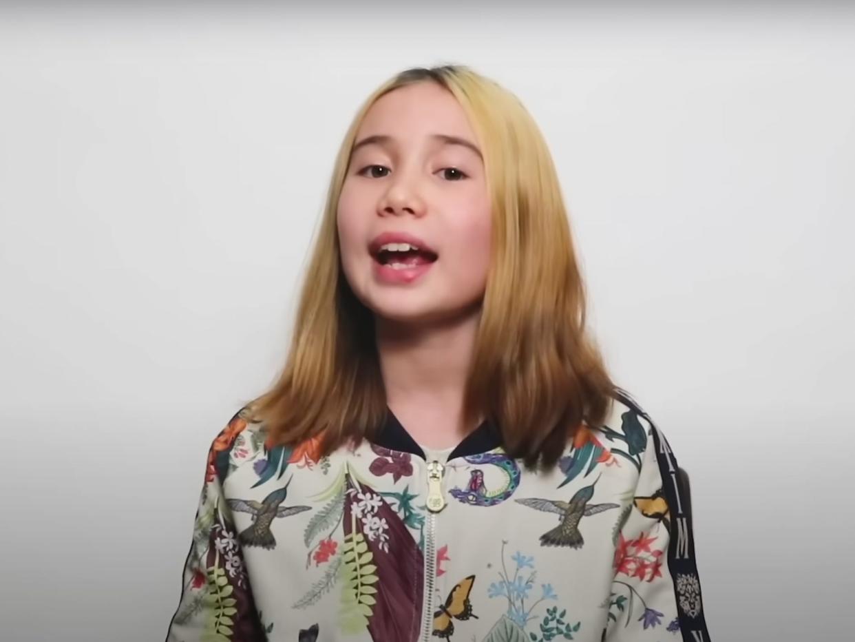 Screenshot of Lil Tay.