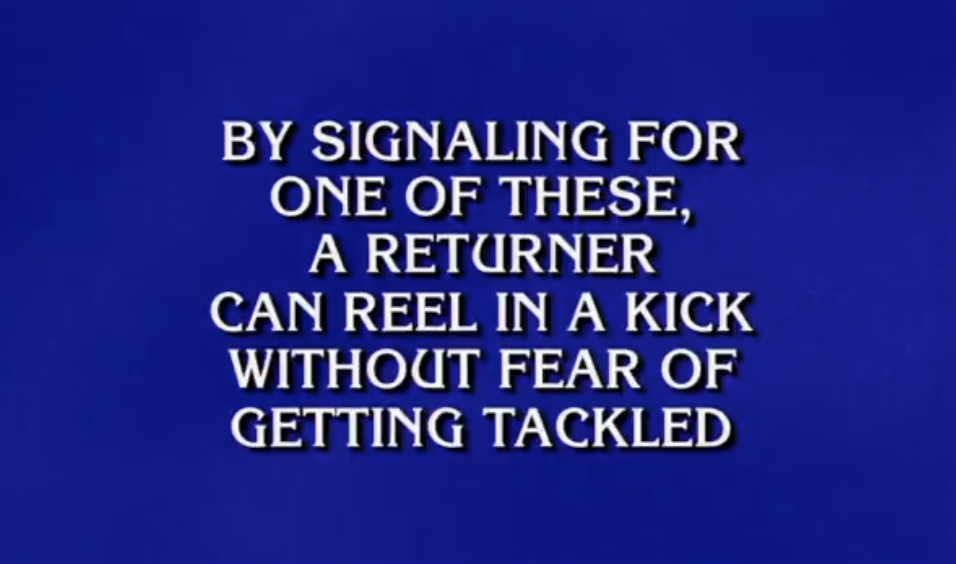 One of five football-related clues that contestants on Jeopardy! were stumped by. (Screenshot: Jeopardy!)