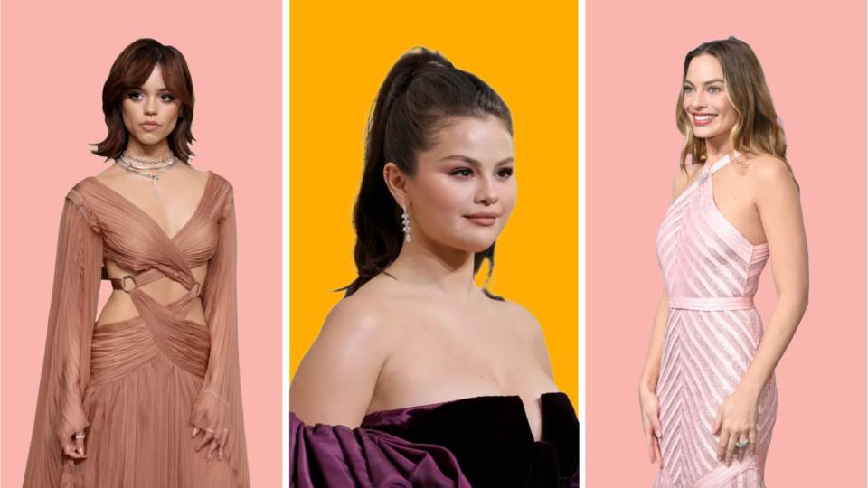 Get the look: Shop these Golden Globes beauty products on Jenna Ortega, Selena Gomez & more.