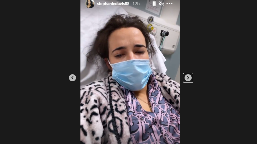 The actor said she feels rotten. (Screengrab from Stephanie Davis Instagram)