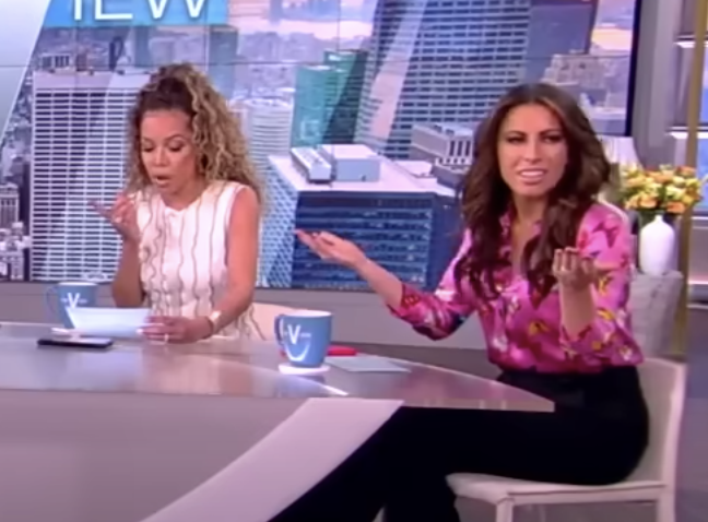 Closeup of Sunny Hostin and Alyssa Farah