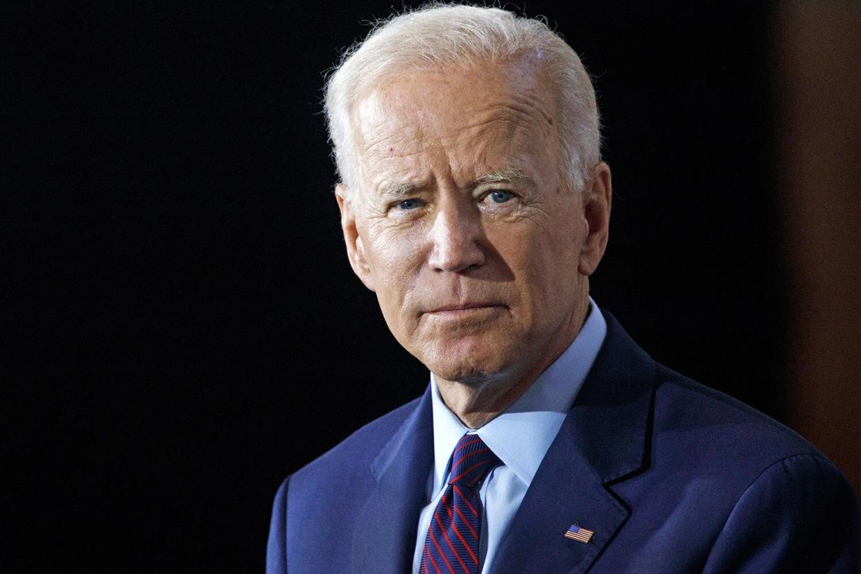 BURLINGTON, IA - AUGUST 07: Democratic presidential candidate and former U.S. Vice President Joe Biden delivers remarks about White Nationalism during a campaign press conference on August 7, 2019 in Burlington, Iowa. (Photo by Tom Brenner/Getty Images)