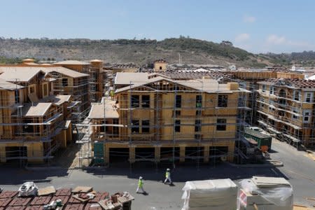 Development and construction continues on a large scale housing project of over 600 homes in Oceanside, California, U.S., June 25, 2018.        REUTERS/Mike Blake