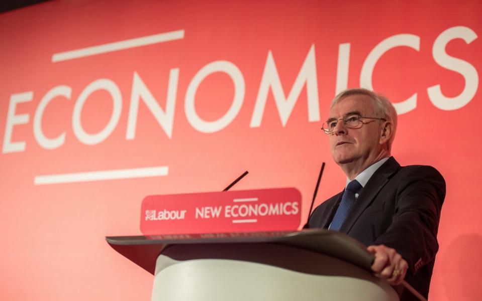 John McDonnell, the shadow chancellor, said the Government is wrongly 'fixated on growth for the sake of growth' - Getty Images Europe