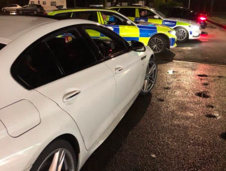 The driver of the BMW faces 107 penalty points after setting off 32 speed cameras. (Twitter/@CMPG)