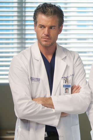 <p>Randy Holmes/Walt Disney Television via Getty Images</p> Eric Dane as Dr. Mark Sloan in the 'Grey's Anatomy' episode 'Have You Seen Me Lately?,' airdate Feb. 16, 2012