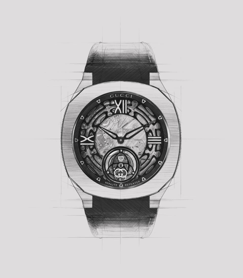 A sketch for the Gucci 25H Minute Repeater watch