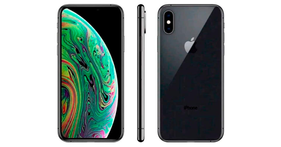 iPhone XS en color negro - Imagen: Amazon México