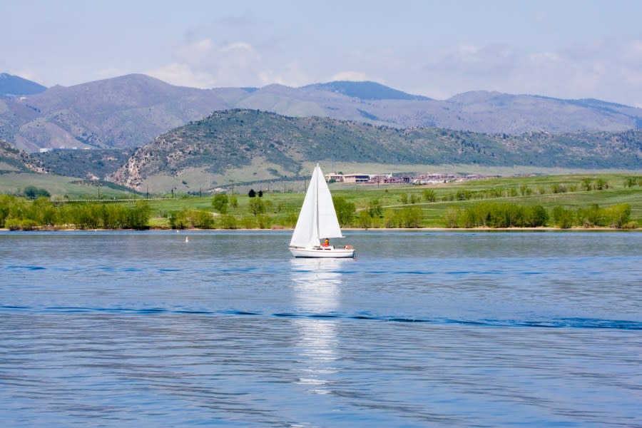 Sailboat on Chatfield Reservoir